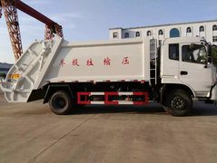 东风12方后装压缩直压垃圾车