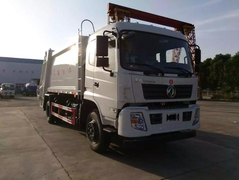 东风12方后装压缩直压垃圾车
