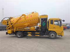 东风天锦14方清洗吸污车