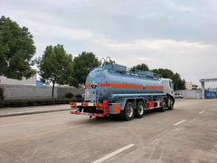 东风天锦四轴钢衬塑罐车