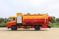 东风天锦国六15方清洗吸污车