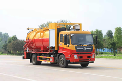 东风天锦国六15方清洗吸污车