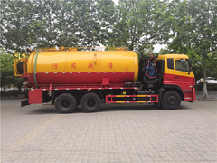 东风天龙后八轮22方市政管道疏通车