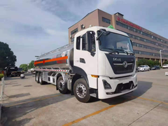 东风天龙平顶前四后八29.7方铝合金运油车