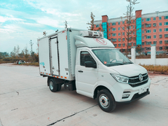 东风小霸王国六后双胎汽油机冷藏车