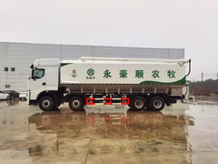 柳汽前四后八散装饲料车