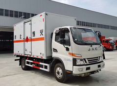江淮高端骏铃V5国六易燃液体厢式运输车