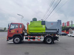 爆款推荐重汽豪曼3900轴距，建筑勾臂垃圾车