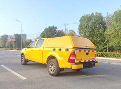 福田双排皮卡国六蓝牌路面清洗车