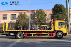 解放龙v一拖二.清障车