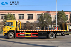 解放龙v一拖二.清障车