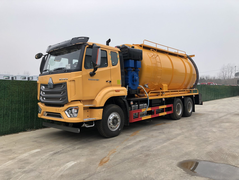 重汽豪沃NX后双桥清洗吸污车