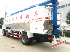 陕汽轩德小三轴30方散装饲料运输车